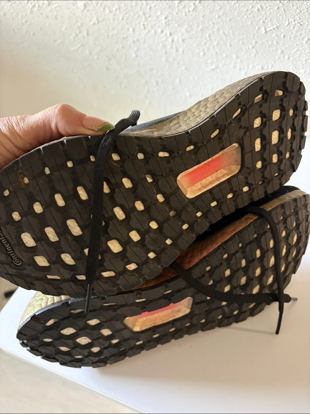 adidas Women's Ultraboost Black Knit Sneakers with Copper Accents